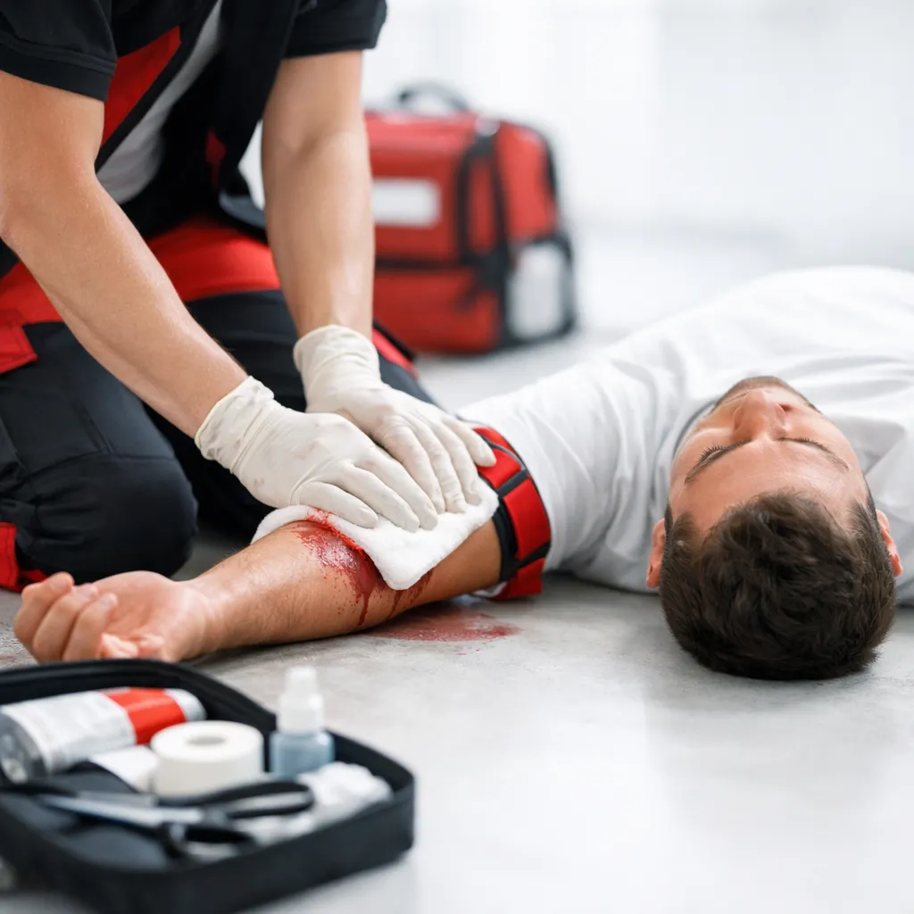 Pierwsza pomoc przy krwotoku – jak szybko zatamować krew